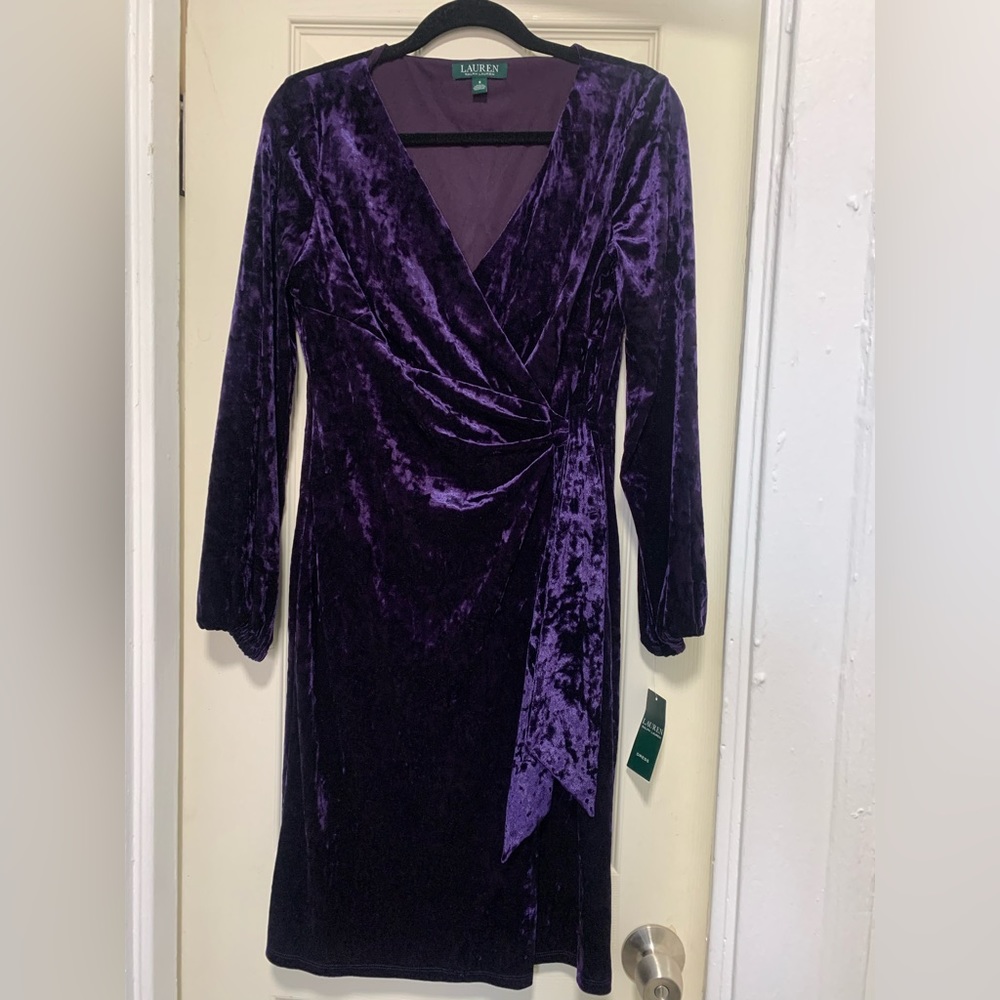 Ralph Lauren velvet dress
